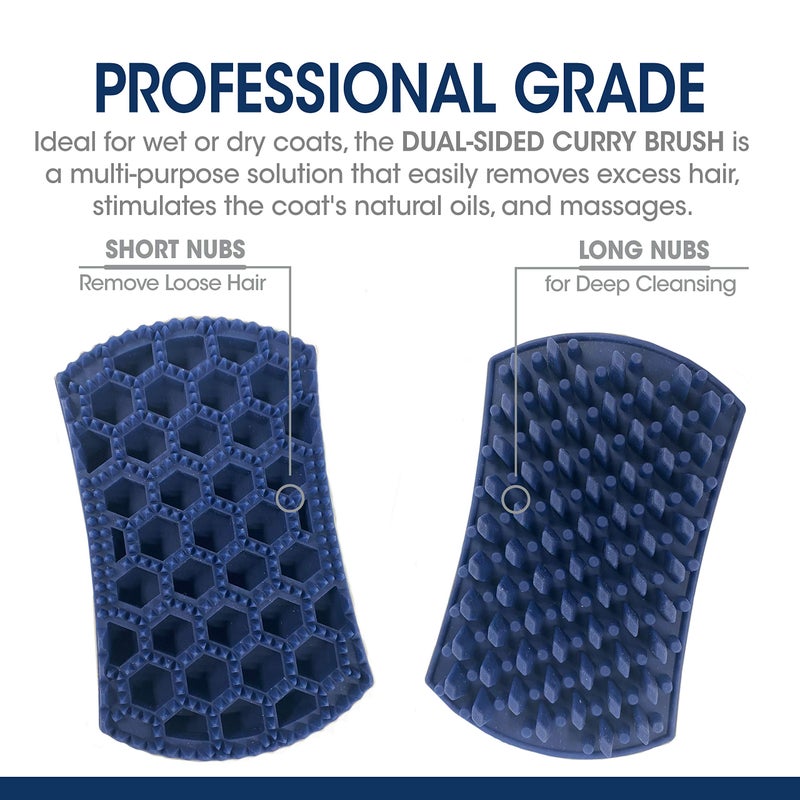 Four Paws Magic Coat Professional Series Grooming Dual-Sided Silicone Wet or Dry Curry Deshedding Brush for Dogs, 1 Count - Image 2